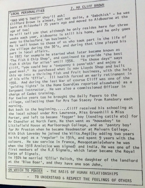 Parish News August 1972 Clifford Brown